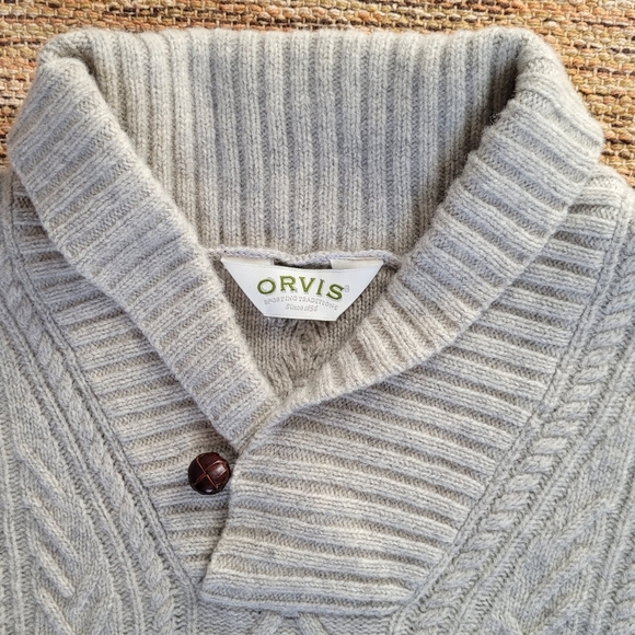 Orvis 100% Lambswool Sweater | size XL - Picture 3 of 5